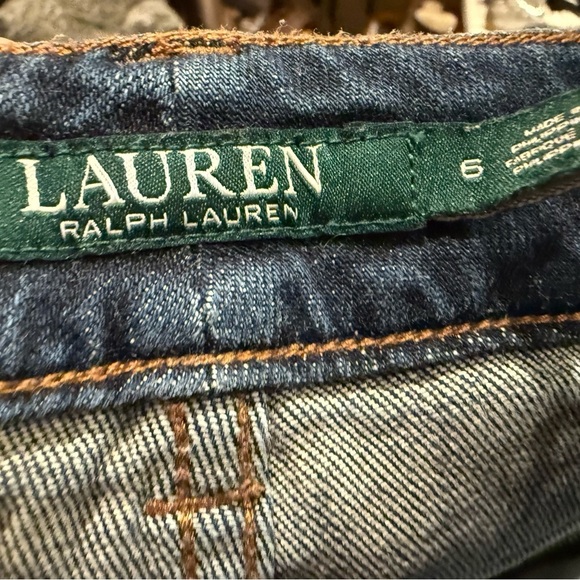 Lauren Ralph Lauren Premier Straight Cropped Jeans Medium Wash Women’s Size 6 - Picture 4 of 4